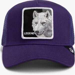 Authentic Goorin Bros Legendary White Wolf "Legend" Purple Hat (NWT)